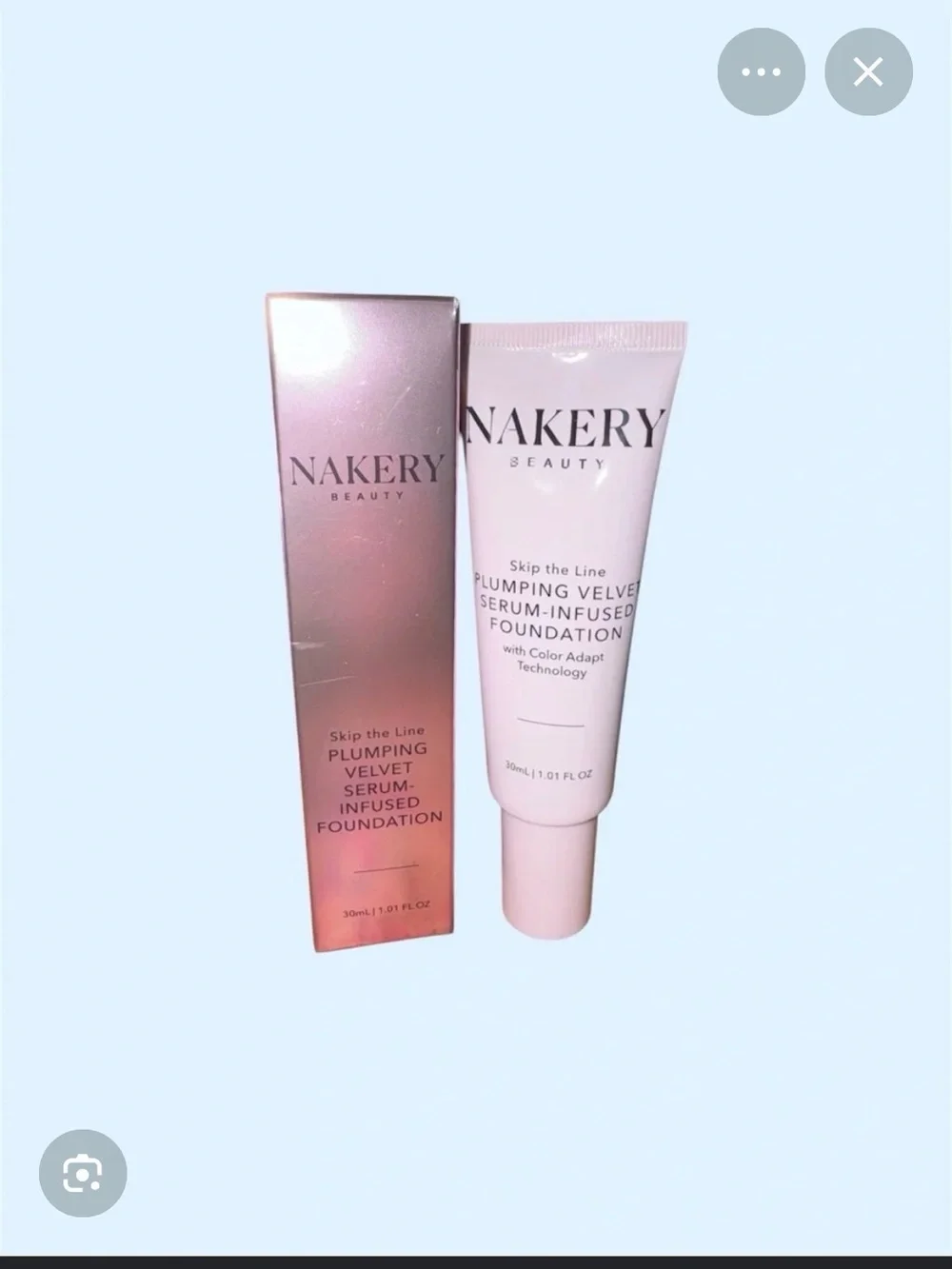 Nakery Beauty Plumping Velvet Serum-Infused Foundation — Medium (Neutral)
